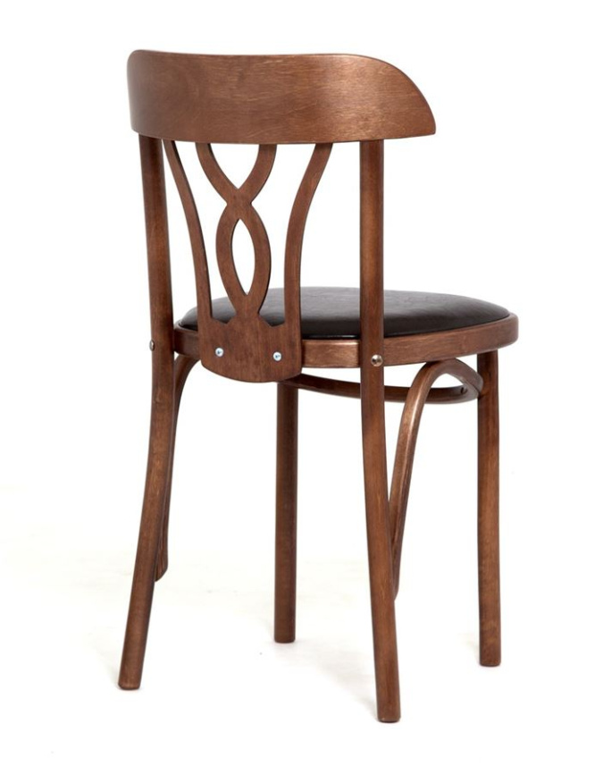 Стул "Астра Восьмерка" мягкий (темный тон, экокожа коричневая) фото 3