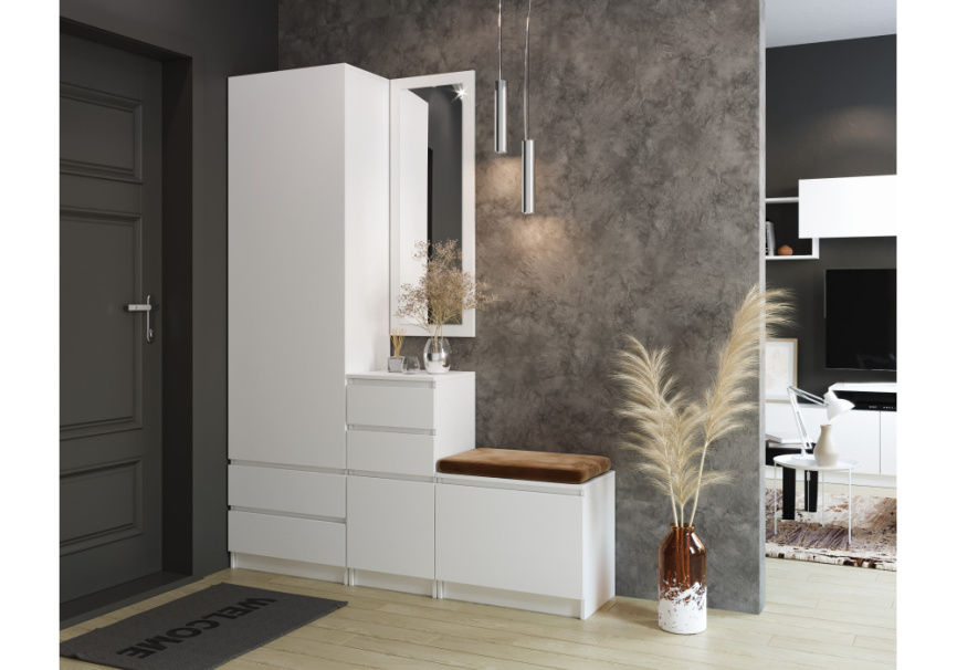 Шкаф Мадера белый фото 3