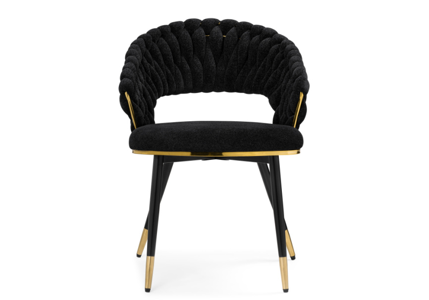 Стул на металлокаркасе Rakel black / gold фото 2