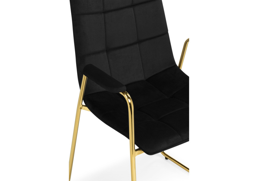 Стул на металлокаркасе black / gold фото 6
