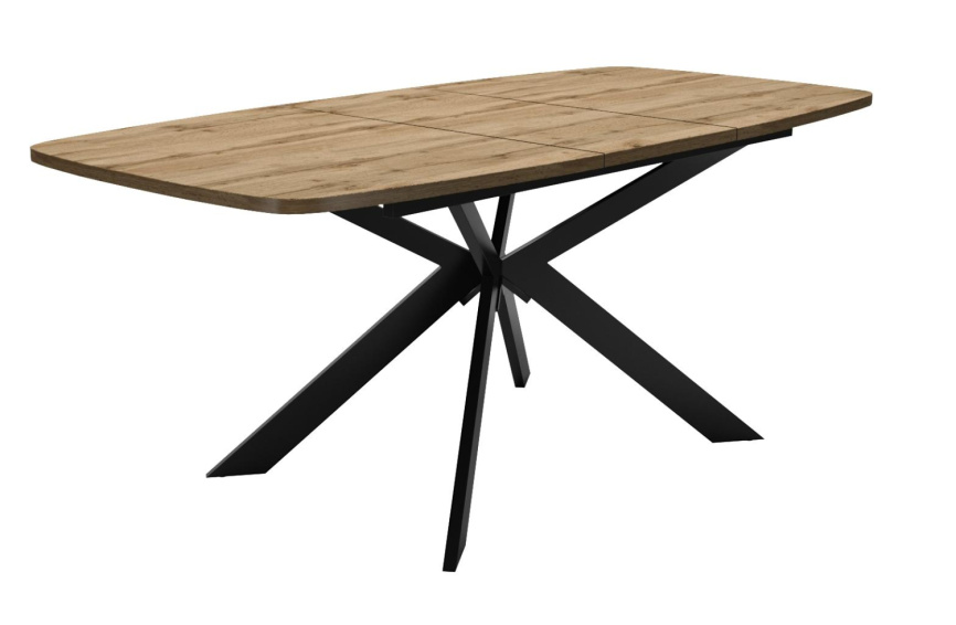 Стол DikLine B140 Дуб Галифакс (ЛДСП EGGER)/опоры черные фото 2