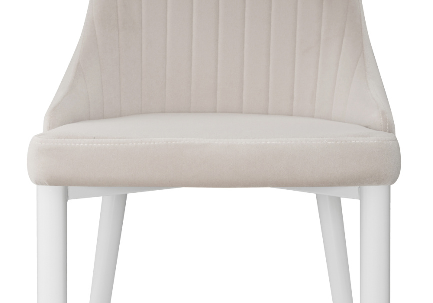 Стул на металлокаркасе Kora white / beige фото 9