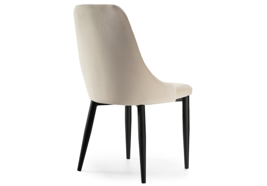 Стул на металлокаркасе Kora beige / black фото 4