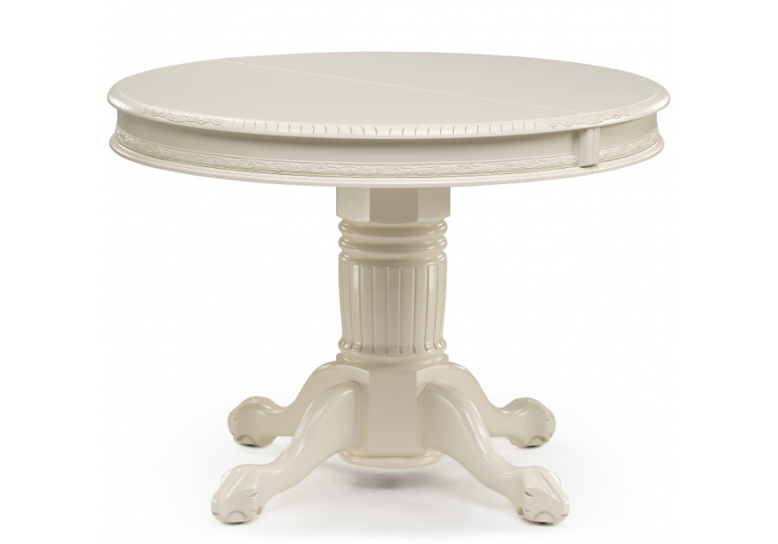 Стол деревянный Альфред круглый крем фото 1
