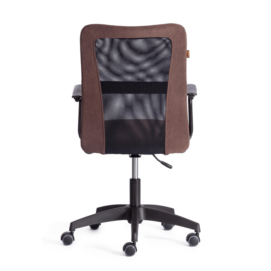 Кресло Стафф/Staff флок/ткань, коричневый/черный, 6/W-11 фото 4