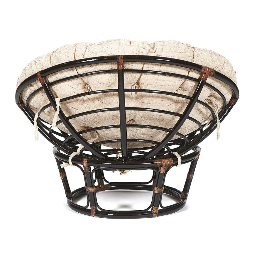 Кресло Папасан/Papasan (23/01 W) /с подушкой и ремешками/ диаметр подушки 129см, 115х101х104см, анти фото 5