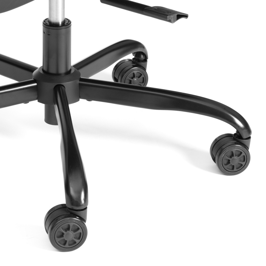 Кресло iCobra ткань / иск. кожа, черный / серый, 70х70х125 см фото 6