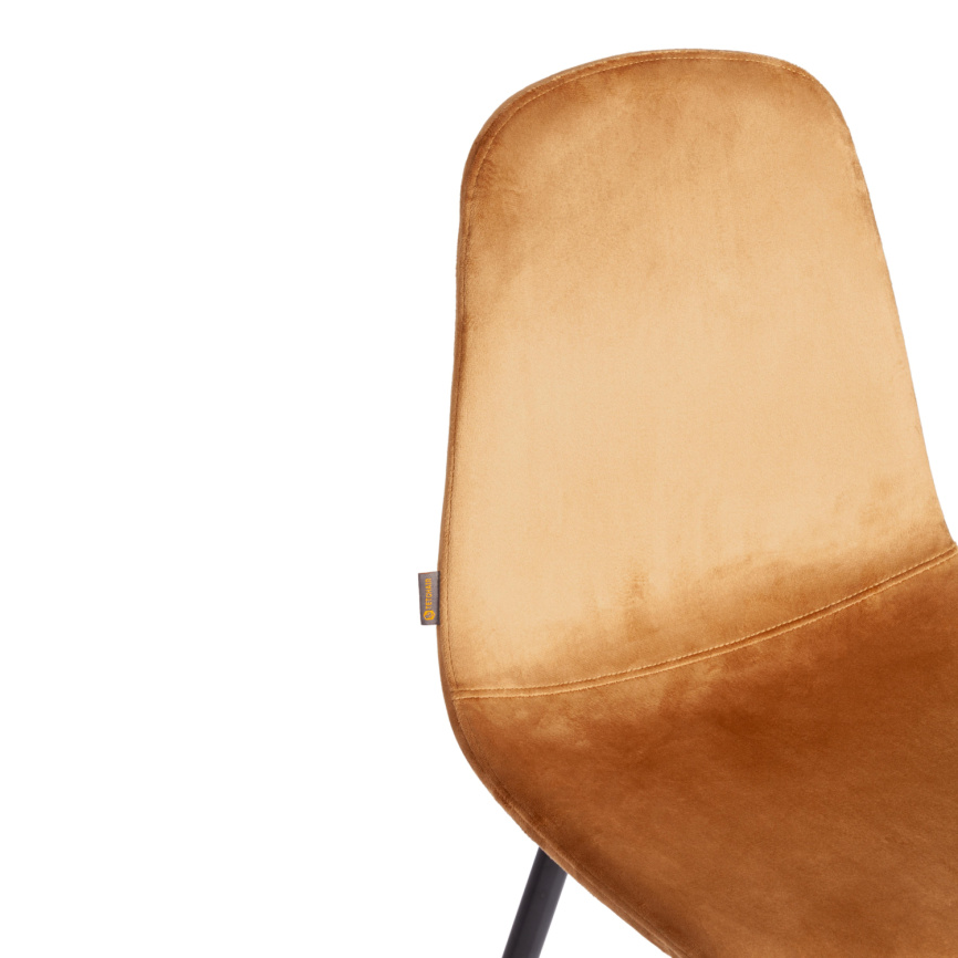 Стул BREEZE (mod. JSC-58) Велюр/металл , 44 х 53 х 86 см, brown (коричневый) HLR12 / черный фото 8