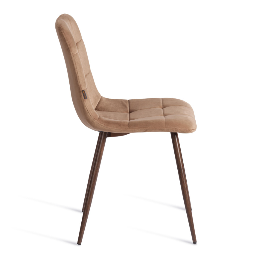 Стул CHILLY (mod. JSC-220) Велюр/металл , 44,5х52,5х88 см, Brown (коричневый) HLR11 / орех фото 10
