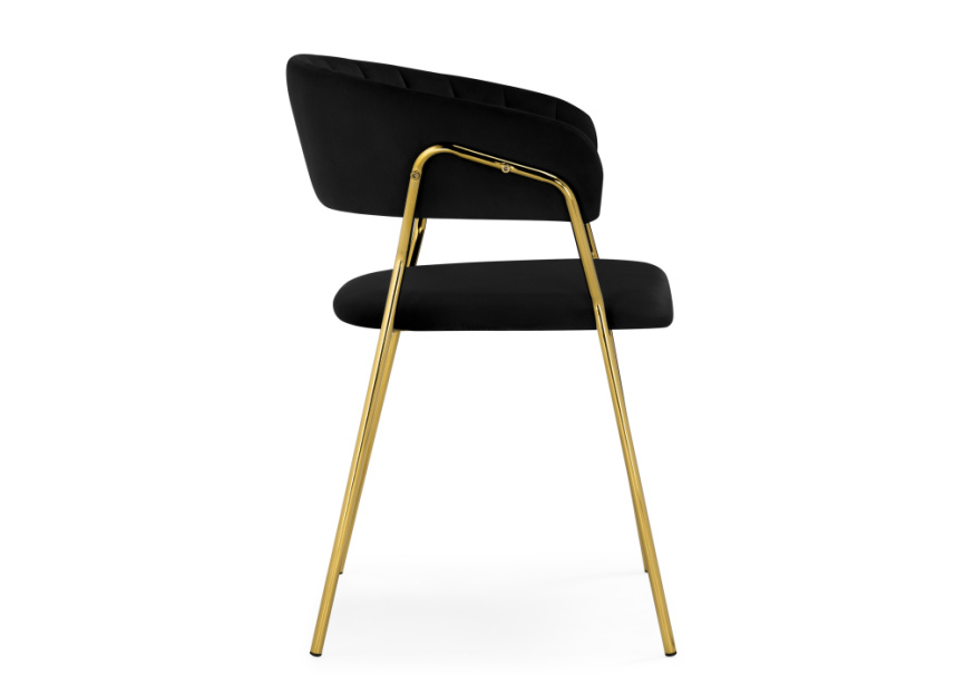 Стул на металлокаркасе Kamelia 1 black / gold фото 3