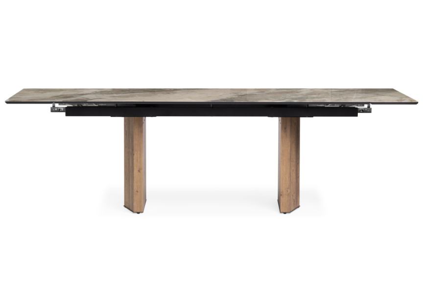 Стол стеклянный Монерон 200(260)х100х77 каталония / орех кантри фото 3