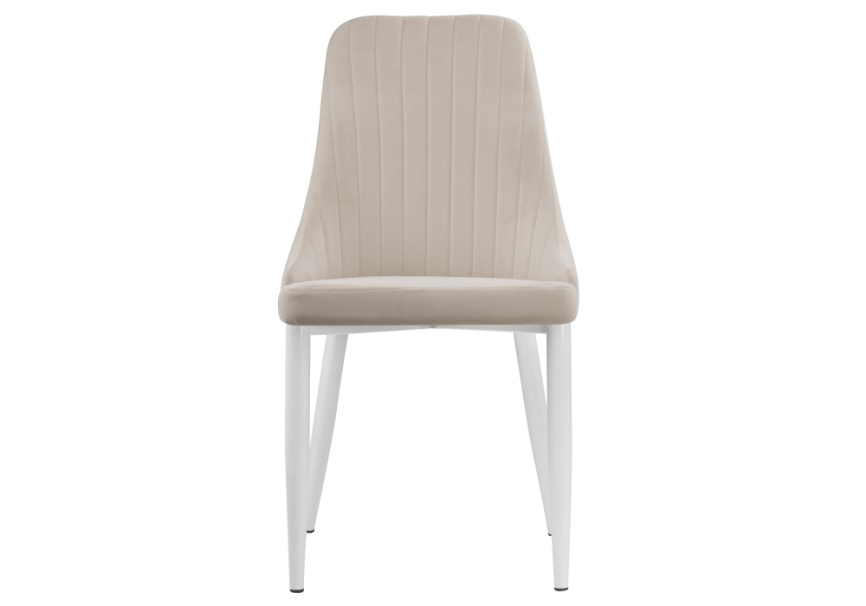 Стул на металлокаркасе Kora white / beige фото 2