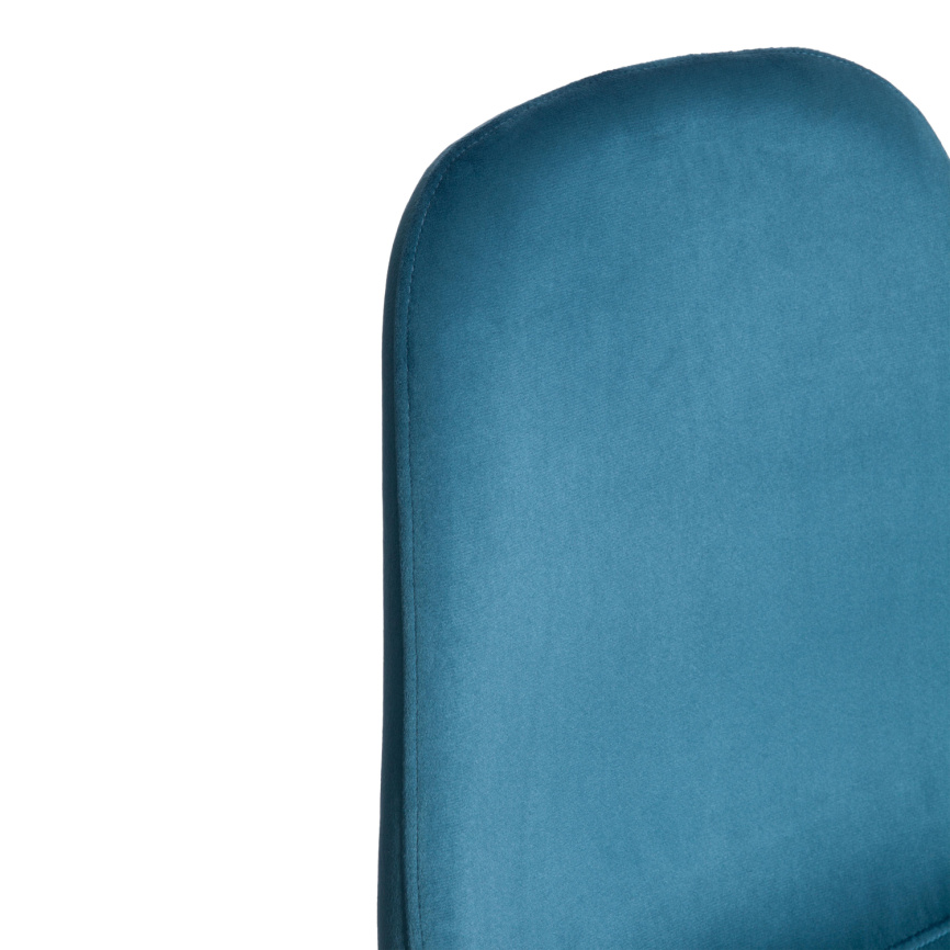 Стул BREEZE (mod. 4724) Велюр/металл , 44 х 53 х 87 см, Dark turquoise (темно-бирюзовый) HLR62 / чер фото 7