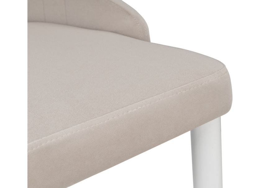 Стул на металлокаркасе Kora white / beige фото 6