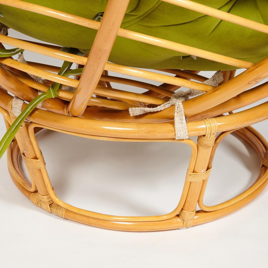 Кресло PAPASAN/ПАПАСАН 23/01 W  /с подушкой/ диаметр подушки 125 см, 115х101х104 см, Honey (мед), фл фото 6