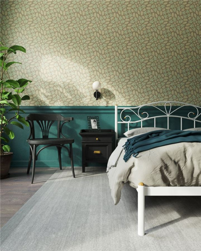 Кровать "Глэдис" без изножья (180х200/ноги металл/цвет Белый) фото 2