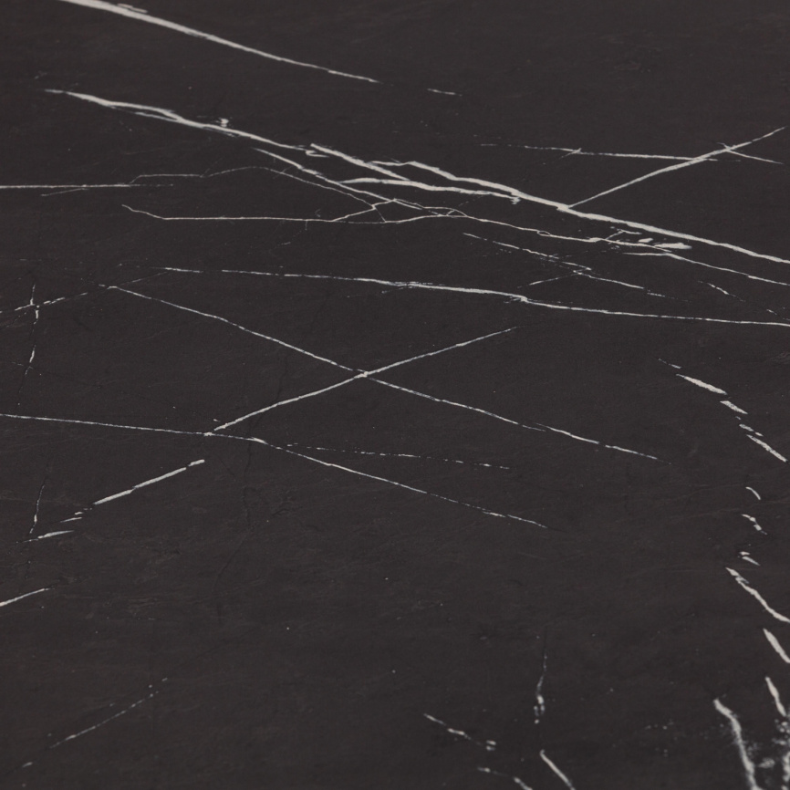 Стол обеденный раздвижной Фокс/Fox ЛДСП, 110-145х68,6х75см, мрамор черный/белый фото 11