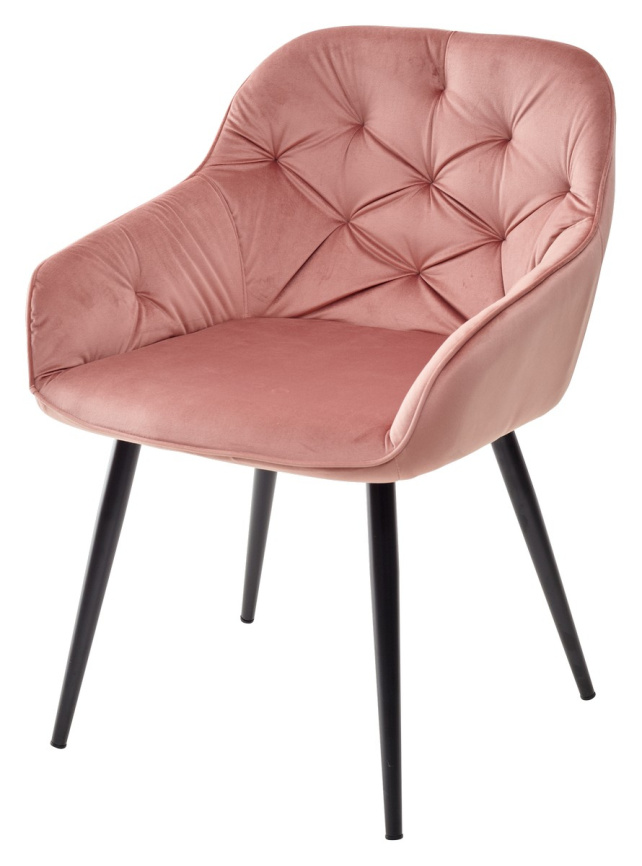 Стул BREEZE BLUVEL-52 PINK/ черный каркас, велюр М-City фото 1