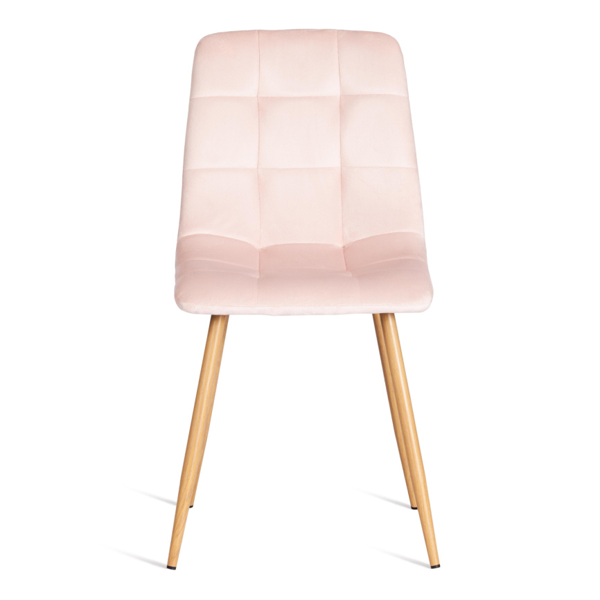 Стул CHILLY (mod. 7094-1) / 1 шт. в упаковке вельвет/металл, 44,5х52,5х86 см, pink (розовый) HLR39 / фото 2