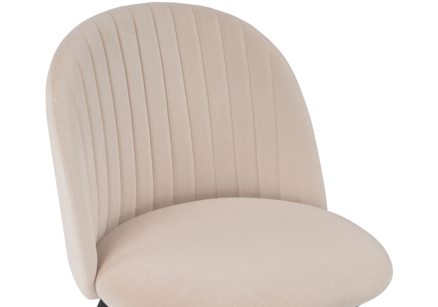 Стул на металлокаркасе Gabi beige / black / gold фото 7