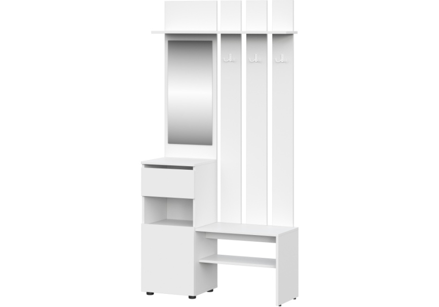 Прихожая Валенсия белый текстурный фото 1