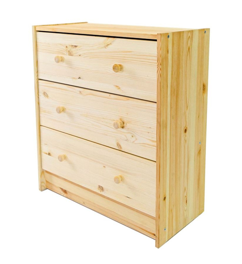 Комод "Раст" 3 ящика (натуральный) фото 1
