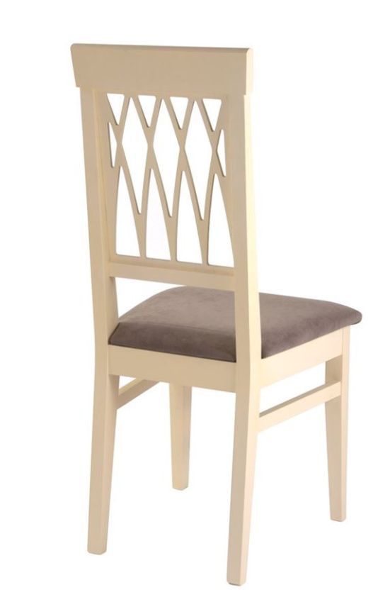 Стул "Кристиан" (ткань: Бренди Латте /дерево:Тон 10 Слоновая кость RAL 1015) фото 2