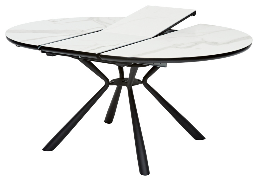 Стол VOLAND BIANCO TL-45 испанская керамика/ BLACK "белый мрамор" М-City фото 3