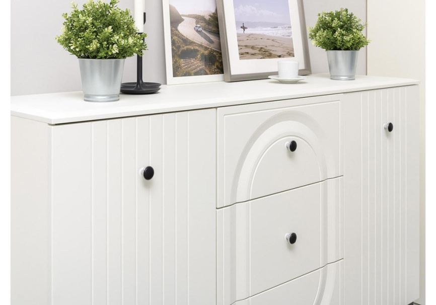 Комод Вестра 13.309 белый pe шагрень / белая шагрень фото 6