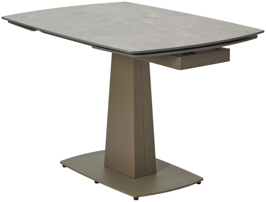 Стол BALDE 120 MATT LATTE STONE SOLID CERAMIC/ TAUPE, ®DISAUR фото 1