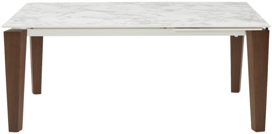 Стол ESMIR 160 MATTE ARABESCATO SOLID CERAMIC/ орех, ®DISAUR фото 5