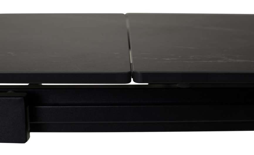 Стол CORNER 120 MATT BLACK MARBLE SOLID CERAMIC / BLACK, ®DISAUR фото 2