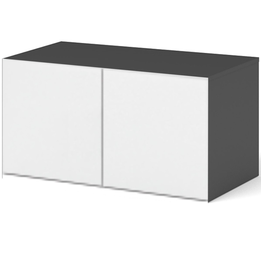 Антресоль «Чикаго» 2д Антрацит/Белый фото 3