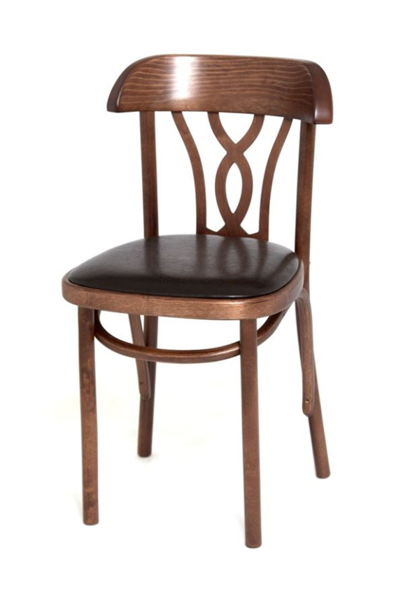 Стул "Астра Восьмерка" мягкий (темный тон, экокожа коричневая) фото 5