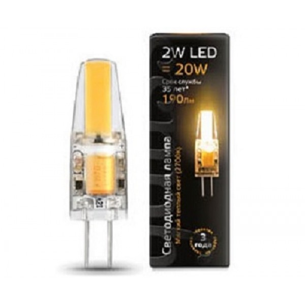 Лампа Gauss LED G4 12V 2W  2700 R  (207707102) фото 1