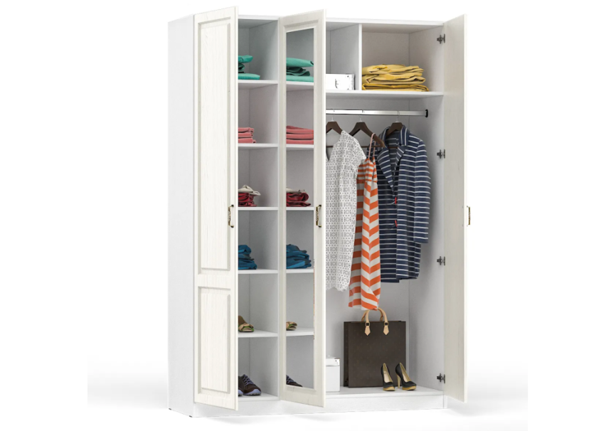 Шкаф Ливерпуль белый / ясень ваниль фото 2