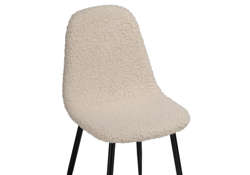 Стул на металлокаркасе Lilu white / black фото 6