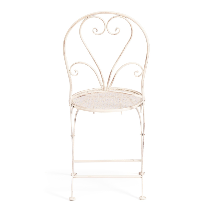 Стул Love Chair (PL08-11140) стальной сплав, античный белый, 40х47,5х94 см фото 10