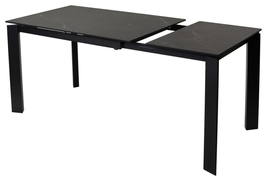 Стол CORNER 120 MATT BLACK MARBLE SOLID CERAMIC / BLACK, ®DISAUR фото 3