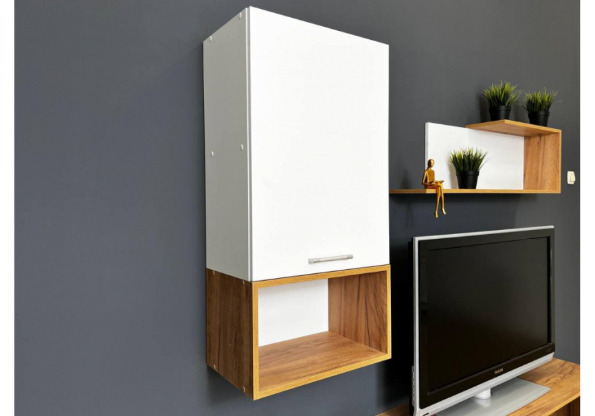 Готовая гостиная Одди белый / дуб золотой фото 7