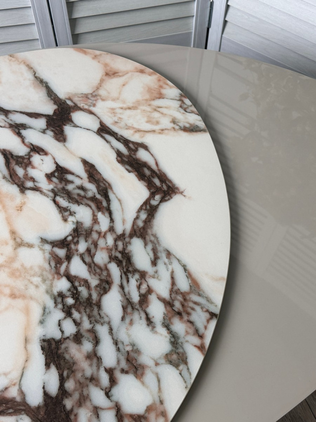 Стол кофейный НИКЛАС (NIKLAS)  TL-312 испанская керамика,стекло / МДФ/темно-серый МДФ каркас ®DISAUR фото 12