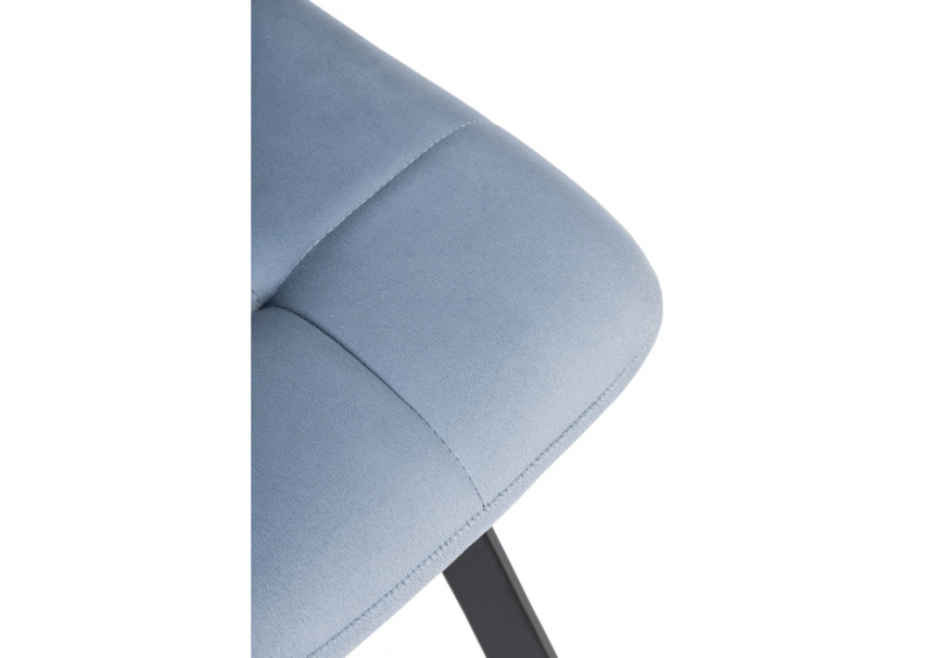Стул на металлокаркасе Bruk light blue / black фото 7