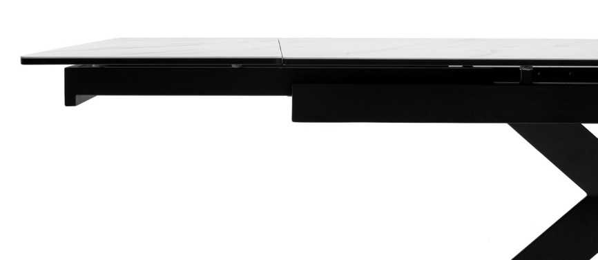 Стол BELLUNO 160 MARBLES KL-99 Белый мрамор матовый, итальянская керамика/ черный каркас, ®DISAUR фото 7