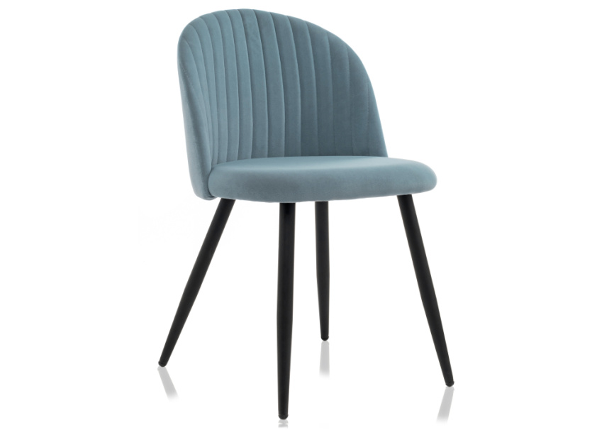 Стул на металлокаркасе Gabi 1 light blue / black фото 1