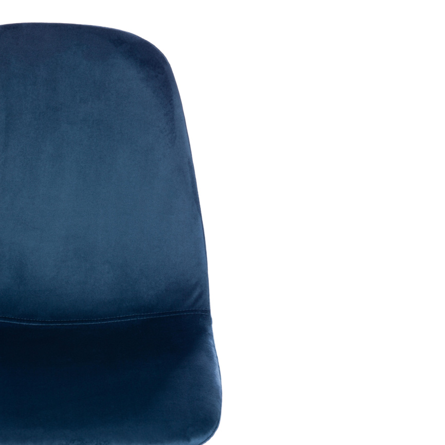 Стул BREEZE (mod. 4724) Велюр/металл , 44 х 53 х 87 см, Blue (синий) HLR63 / черный фото 6