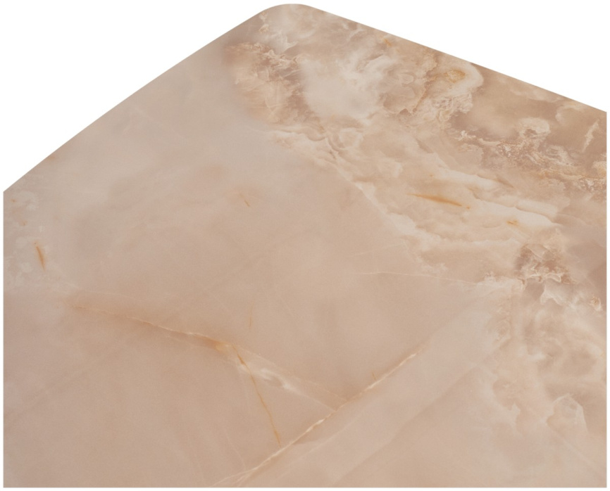 Стол РИВОЛИ (RIVOLI) 140 цвет АМБЕР ЖАДЕ (GLOSS AMBER JADE SOLID CERAMIC) / ЧЕРНЫЙ, ®DISAUR фото 11