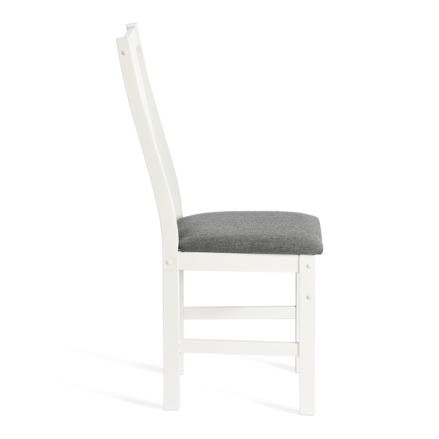 Стул SWEDEN Многослойная фанера, 41*40*99 см, white, ткань тёмно-серая (150) разобранный фото 2