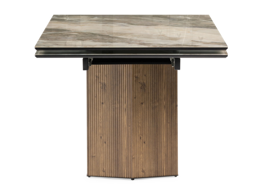 Стол стеклянный Монерон 200(260)х100х77 каталония / орех кантри фото 4