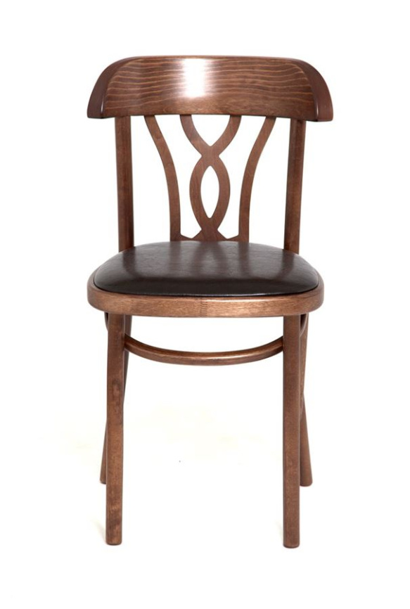 Стул "Астра Восьмерка" мягкий (темный тон, экокожа коричневая) фото 2