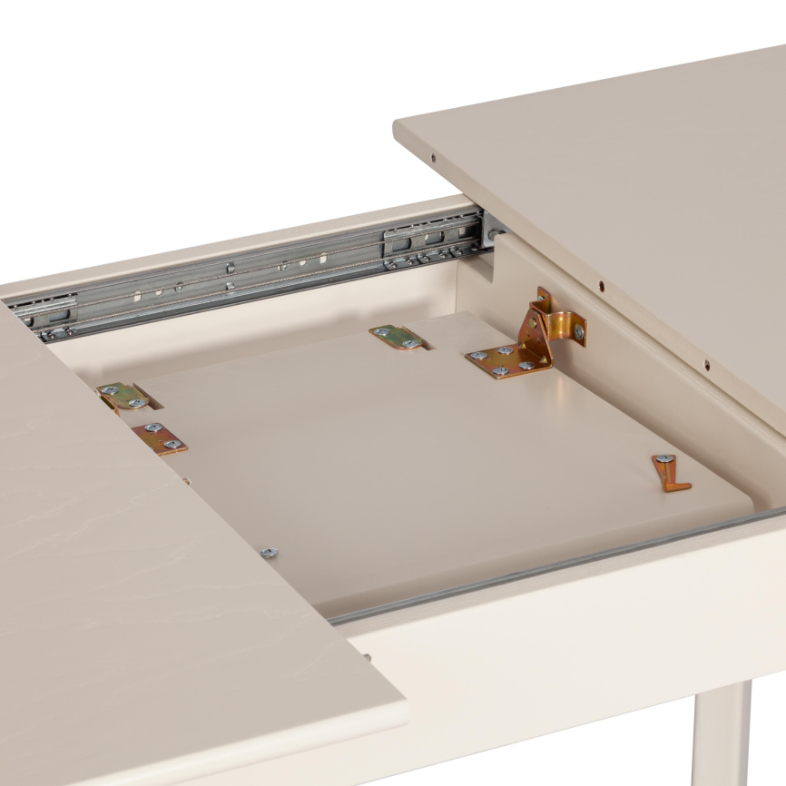 Стол обеденный раздвижной Катерина/Caterina бук, МДФ, 100-130х70х75см, айвори вайт фото 4